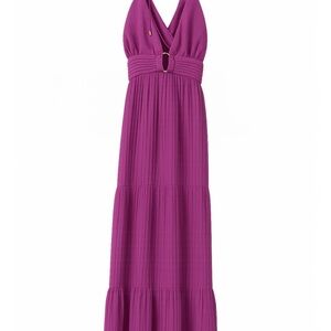 ba&sh Vibrant Purple Backless Dress